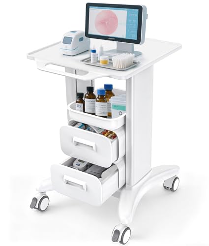 Medical Trolley Cart with Double Drawers