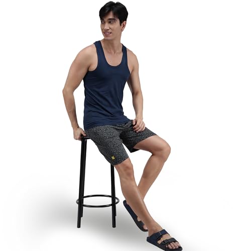 Image of Amul Comfy Men's Vest | Round Neck | Breathable Lightweight Innerwear | Moisture Wicking | Soft Feel | Pack of 8 | Color May Vary