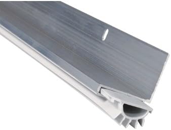 Pemko 216AV Mill Finish Aluminum Door Shoe with Gray Vinyl Insert - 36" U-Type