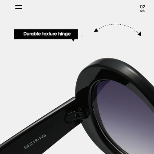 Lunettes de soleil vintage pour femmes aux verres dégradés punk - 4