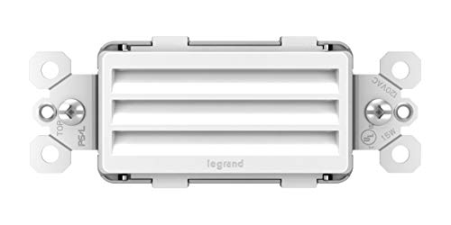 Image of Legrand radiant 15 Amp Full 5-Level LED Stairs Night Light Outlet White | Pass & Seymour 20-Year, 5 Light Levels, Adjustable Child-Safe Cool-Touch LED Nightlight, Horizontal Decorator Outlet