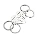 Stɑy Real Gravé 4 Nom Porte-clés Personnalisé Porte-clés Nom Porte-clés Coeur Puzzle Porte-clés Famille Porte-clés De Noël pour Femmes(Titanium steel)