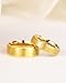 TIGRADE 4mm 6mm 8mm 10mm Titanium Rings Black/Silver/Gold Wedding Band Matte Comfort Fit for Men Women Size 3-15, Gold 8MM, Size 10