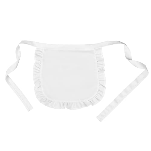Mabor French Maid Apron Puffy Lace Waist Half Apron