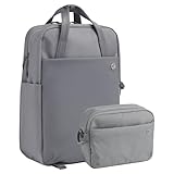 ULANZI Bolsa para câmera F08 leve, profissional à prova de respingos, capa de viagem para fotógrafos, unissex, drone, DSLR, lente de câmera, tripé, suporte para laptop de 40,6 cm, laptop 18L, Cinza,