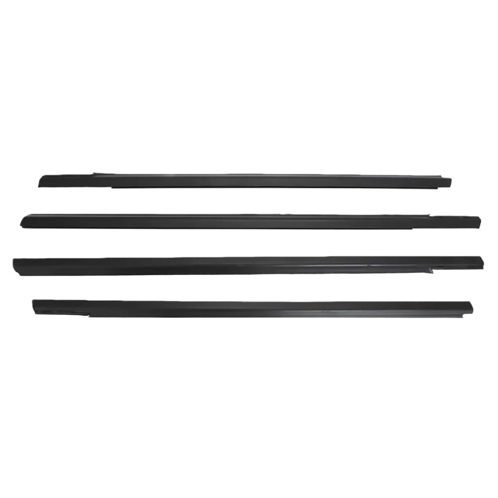 Ylrng Black For Peugeot 301 2013-2017 Window Glass Weatherstrip Trim Sealing Strips Rubber Chrome Belt Outer Window Glass Seal Belt(Black)