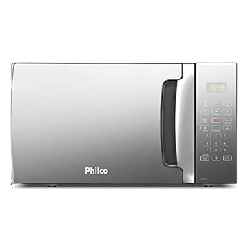 Microondas Philco PMO30EP 28 Litros Preto Com Porta Espelhada 1400w 220v