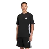 [アディダス] 半袖 Tシャツ WO-ES FR 3ストライプス メンズ DD416 ブラック/ホワイト (KA3486) S