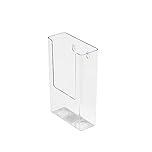 Deflecto Portrait Literature Stands for Display - 1/3 of A4 Wall Mounted Magazine File Holder with Flat Back Design -Ideal for Leaflet, Brochure, Menu