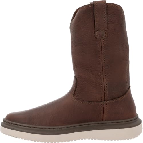 Georgia Boot Wedge Superlyte 11" Pull-On Work Boot, Soggy Brown, Size 10(M)