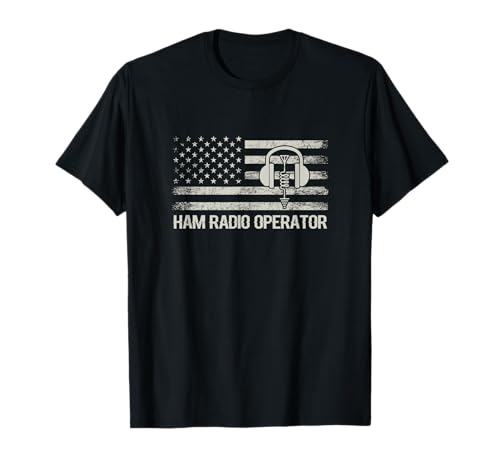 Ham Radio USA Flagge Amateur Radio Schinken Radio Betreiber T-Shirt