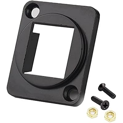 4PCS D-Type Buckle,Industrial Panel Mount Bulkhead,Suitable for RJ45 Cat6,Cat6A,USB 3.0,2.0,Cat 5E,Cat 3,Cat 7,D-Type HDMI and Other D-Type Module