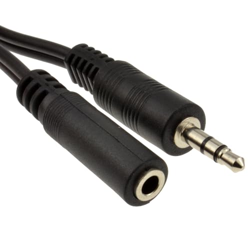 kenable 3.5mm Stereo Jack to Socket Headphone Extension Cable Lead 3m