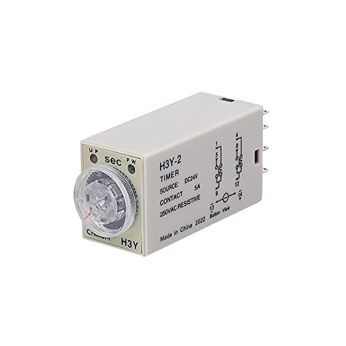 Relais temporisé mini H3Y-2 haute précision avec socle