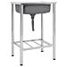 Produktbild vidaXL Camping Spüle Waschtisch Spültisch Spülbecken Waschbecken Garten Outdoor Campimgspüle Multifunktionswaschtisch Edelstahl Silbern