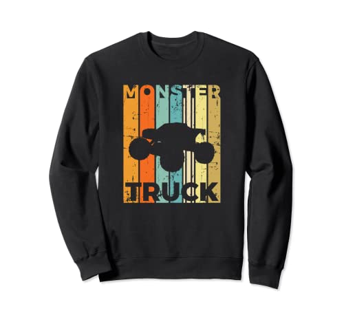 Camión monstruo retro regalo vintage Monster Truck Sudadera