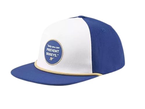 Casquette de golf PUMA New Prevent Bogeys bleue et moutarde ajustable snapback