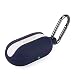 Fironst Galaxy Buds Case with Carabiner Protective Silicone Cover Shock Resistant Against Losing Compatible with Fast Wireless Charging for Samsung Galaxy Buds 2019 (Midnight Blue)