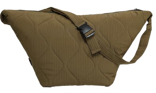 Large Crossbody Shoulder Bag for Women Quilted Puffer Tote Bag with Zipper Nylon Handbag Carryall Bag for Women