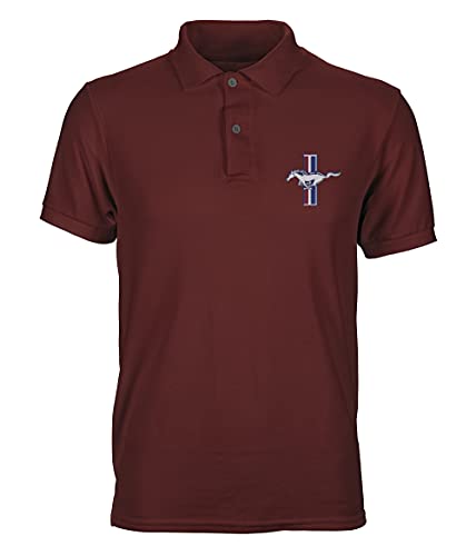 Polo Classique Ford Mustang pour Homme en piqué