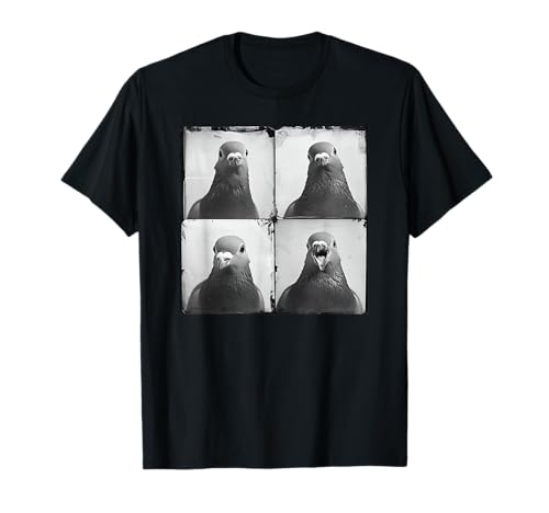 Pigeon Fancier Retro Portrait Keep Pigeons Funny Animal T-Shirt