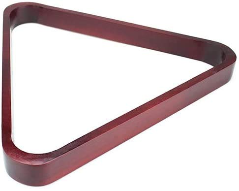 Mahogany Stained Billiard Racks, 2-Pack - Wooden Triangle and Diamond Pool Table Accessories - Sports & Game Room - Standard Size Frames, 9 and 8 Ball Holders