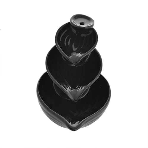Image of Ceramic Backflow Smoke Fountain Incense Holder for Home Decor Gifts with 20 Smoke Cones