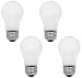 Ciata Lighting 60 Watt, 570 Lumens A15 Frosted Incandescent Bulbs, appliances, Wall Lighting. (4 Pack)
