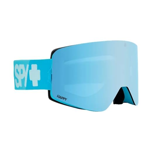 SPY OPTIC MARAUDER - Gafas de esquí para snowboard (COLORBLOCK HAPPY BLUE - COLOR DE LA LENTE: BRONCE FELIZ CON ESPEJO ESPEJO AZUL CLARO + HAPPY LL GREY GREEN CON ESPEJO ROJO ESPECTRA, color verde