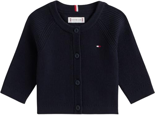 Cardigan Tommy Hilfiger bleu en maille pour bébé garçon de 9 mois