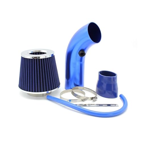Filtro De Aire Universal Para Coche Admisión Frío Con Cabeza Seta Invierno Kit Tubo Inducción Turbo Aluminio Entrada Cónica 76mm Manguera Admisión Aire