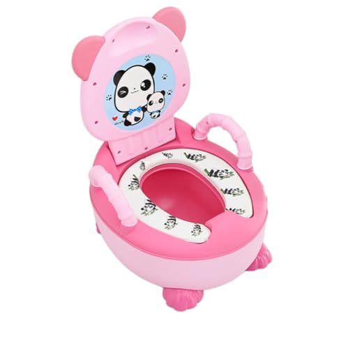 ベビー オマル トイレ 便座 パンダ柄 い ブラシ付き キーズ 男女兼用 子供 洋式トイレ ソフトクッション 蓋付き 取外し可能 滑り止め ソフトパッドタイプの真珠ブルー+毛布敷き詰め+ブラシ (アップグレードバージョンのソフトパッドタイプの真珠粉+ブラシ
