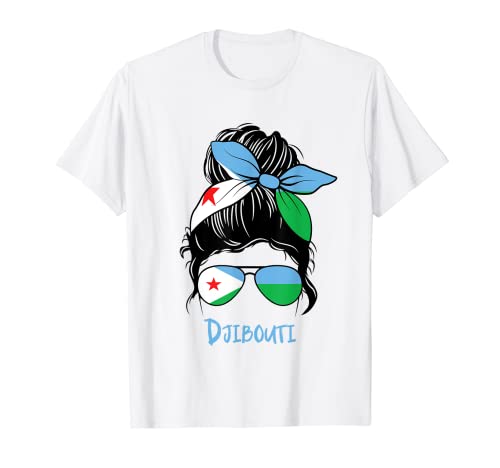 Djibouti Girl Djiboutian girl Djibouti woman flag T-Shirt
