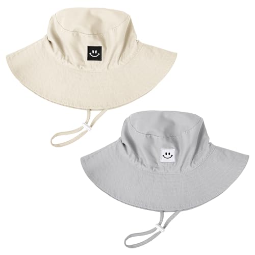 Image of Baby Toddler Sun Hat,Kids Summer UPF 50+ Foldable Beach Bucket Hat for Boys Girls Children