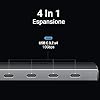 UGREEN 10Gbps Hub USB C 3.2 Gen 2 Adattatore 4 Porte Type C Dock Station Compatibile con iPhone 17 Pro Max Air, MacBook Pro Air M3 M2 M1, iPad Pro Air, Galaxy S24 Ultra