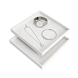 【Nettoyage facile】La surface lisse de la planche en bois déco empêche l'accumulation de saleté. Pour l'entretien quotidien, il suffit d'essuyer le plateau avec un chiffon humide pour éliminer facilement les taches d'eau ou la poussière.