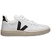 VEJA V-10 Zapatillas Moda Hombres Blanco/Negro - 44 - Zapatillas Bajas