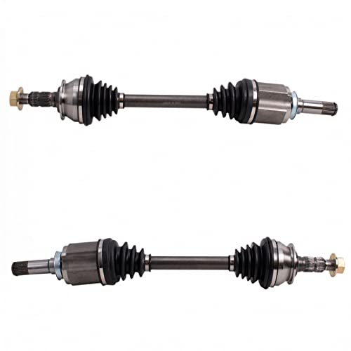Image of TRQ Front Driver Side and Passenger Side CV Axle Assembly Set 2 Piece Compatible with 2012-2016 Cadillac SRX