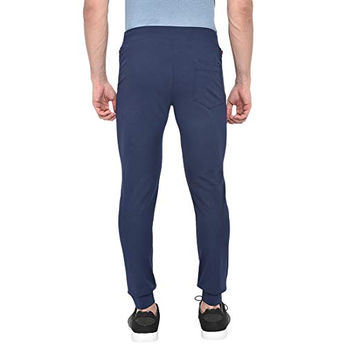 Image of BEEVEE Mens Navy Athliesure Wear Track Pant with Drawstring.