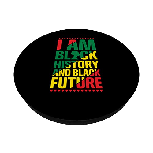 Black History is American History Black History future PopSockets Swappable PopGrip - Image 2