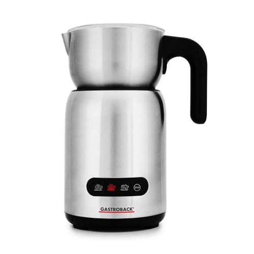 Gastroback Design Milk & Chocolate Advanced Milk Frother - Energy Efficient Stainless Steel, Quick & Easy to Clean, User-Friendly - 62359
