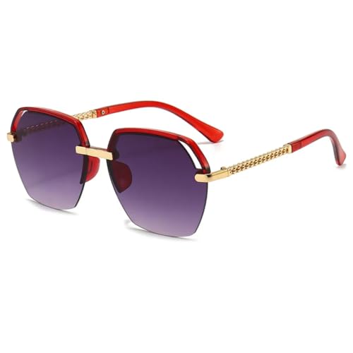 Lunettes de soleil rondes haut de gamme en métal vintage pour tous