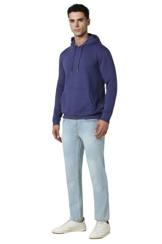 Image of Van Heusen Men's Hooded Neckline Full Sleeve Premium Cotton Blend Sweatshirt for Men | Effortless Styling | Comfort Wear