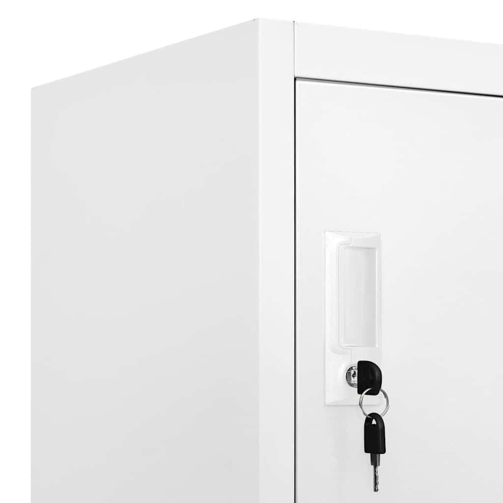 vidaXL Armadietto a 18 Scomparti in Metallo 90x40x180 cm Schedario Ufficio