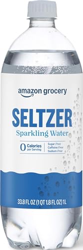 Amazon Grocery, Seltzer Sparkling Water, 33.8 Fl Oz
