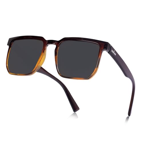 Image of Dervin Square Polarized UV Protected Sunglasses for Men and Women