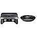 Campingaz Attitude 2100 LX barbacoa de mesa portátil a gas, 5 kW de potencia, barbacoa de gas para camping con tapa + Campingaz 2000015104 Paellera para Modulo Culinario, Negro, 35.5x8.5x36.15 cm