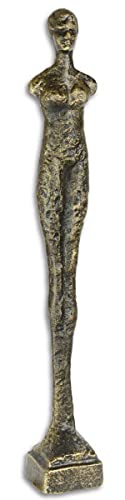Figurine en fonte dorée luxe h42cm pour décoration d'intérieur chic