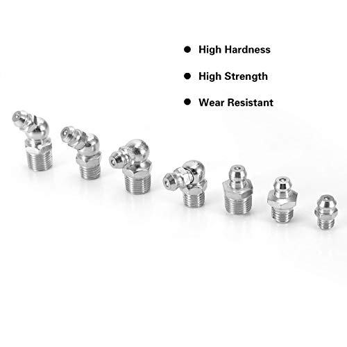 Smeernippel, smeernippelsets, metalen materiaal Duurzaam 45 stuks Hoge sterkte voor vetspuiten Mechanische apparatuur - Afbeelding 8