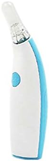 Electric Earwax Cleaner Ear Wax Remover Easy Comfortable Cleaning Tool Kit๏ผLED Light, Inside 3 Units Soft Safety Silicone Spiral Replacement Head (Blue)